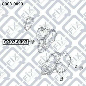 САЛЬНИК ПОЛУОСИ 35X56X7.5X11.5 HYUNDAI ACCENT/VERNA 1999-,HYUNDAI ATOS/HYUNDAI COUPE 2001- Q-fix Q303-0093