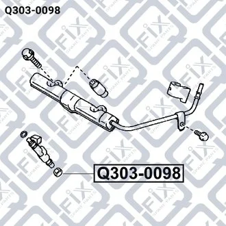 Кільце ущільнення паливної форсунки Q-fix Q303-0098
