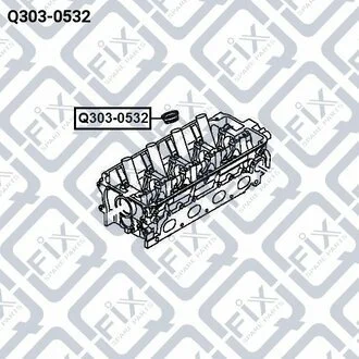 КОЛЬЦО СВЕЧНОГО КОЛОДЦА SUBARU FORESTER 07-/IMPREZA 08-/LEGACY 08-/OUTBACK 09- Q-fix Q3030532