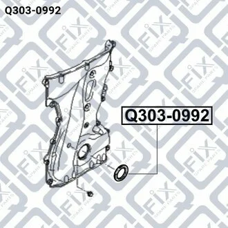 САЛЬНИК КОЛЕНВ ПЕРЕДН 42X55X7 KIA MAGENTIS 2.0 16V 06- Q-fix Q303-0992