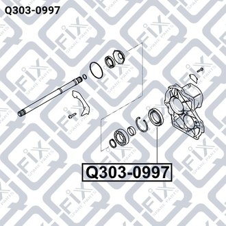 Сальник роздатки 42X62X10 HYUNDAI SANTA FE/TUCSON/SPORTAGE Q-fix Q303-0997 (фото 1)