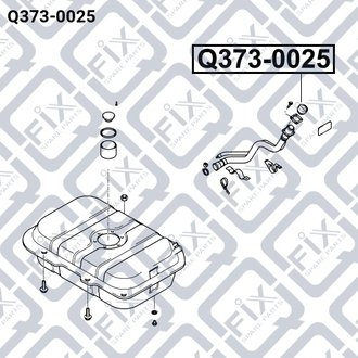 КРЫШКА ТОПЛИВНОГО БАКА HYUNDAI TUCSON 2004-2010 Q-fix Q373-0025