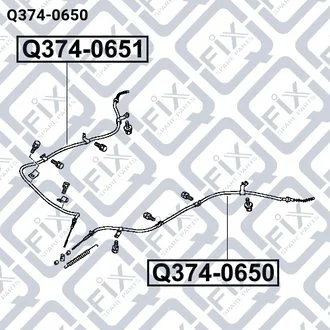 ТРОС СТОЯНОЧН ТОРМ L MITSUBISHI L 200/TRITON 2.5D 2006-2015 Q-fix Q3740650