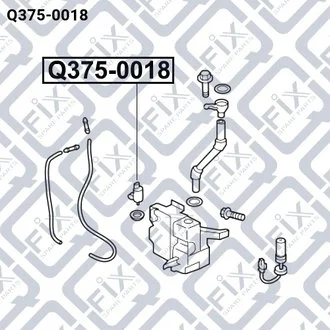 ДВИГАТЕЛЬ БАЧКА омыват MITSUBISHI ASX 1.8D 06.2010- Q-fix Q375-0018