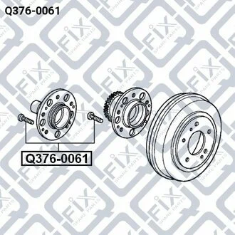 ШПИЛЬКА КОЛЁСНАЯ HONDA CR-V RD1/RD2 1997-2001 Q-fix Q3760061