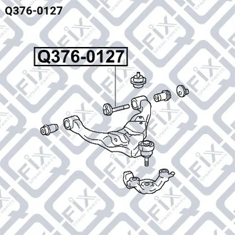 БОЛТ РАЗВАЛЬНЫЙ ПЕРЕД НИЖ 140 мм TOYOTA 4RUNNER 2002-2009/LAND CRUISER PRADO 120 2002-2009 Q-fix Q3760127