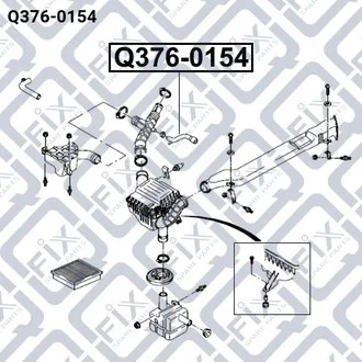 ПАТРУБОК ФИЛЬТРА ВОЗДУШНОГО Q-fix Q3760154