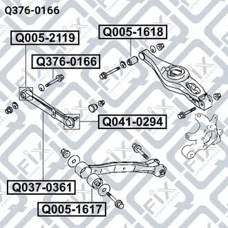 Болт з ексцентриком 4113A053 MITSUBISHI Q-fix Q3760166