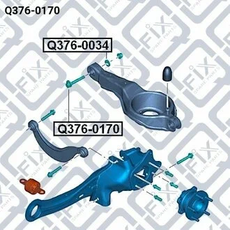 Фото болт развальний зад подв ford focus iii cb8 2011-2 Q-fix Q3760170 БОЛТ РАЗВАЛЬНИЙ ЗАД ПОДВ FORD FOCUS III CB8 2011-2 Q-fix Q3760170