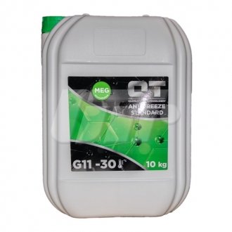 Антифриз QT MEG STANDARD -30 G11 GREEN 10кг QT-OIL QT5523010 (фото 1)