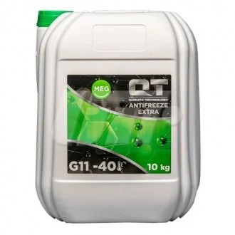 Антифриз QT MEG EXTRA -40 G11 GREEN 10кг QT-OIL QT5624010 (фото 1)