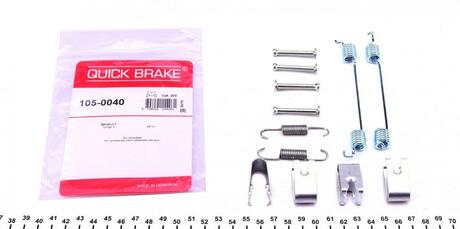 Монтажний комплект колодки QUICK BRAKE 105-0040 (фото 1)