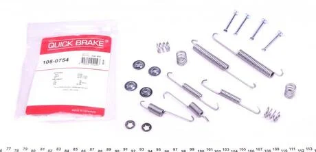 Монтажний комплект колодки QUICK BRAKE 105-0754