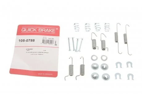 Пружины стяжные тормозных колодок QUICK BRAKE 105-0788