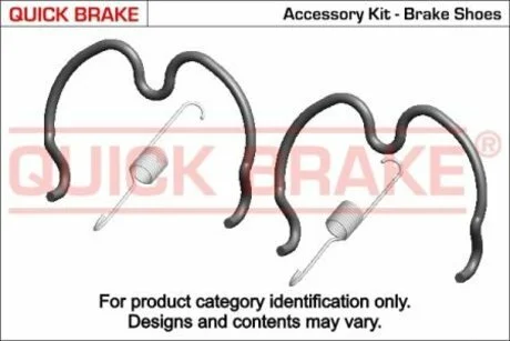 Комплект для монтажу гальмівних колодок QUICK BRAKE 105-0837