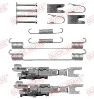 Монтажний набір гальмівної колодки AUDI A1, A1 ALLSTREET, A1 CITY CARVER FIAT DOBLO, DOBLO CARGO, FIORINO, FIORINO/MINIVAN, GRANDE PUNTO, LINEA, PUNTO EVO 0.9-Electric 01.04- QUICK BRAKE 1050883S