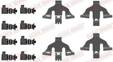 Монтажний компл.,гальм.колодки QUICK BRAKE 109-0092
