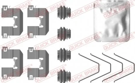 Монтажний компл.,гальм.колодки QUICK BRAKE 109-0100