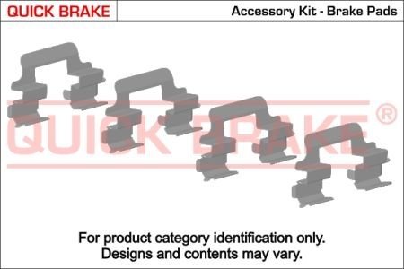 Монтажний набір дискових колодок QUICK BRAKE 1091088