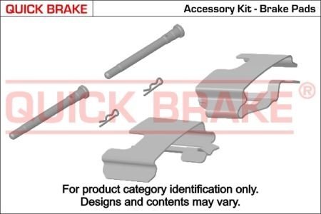 Ремкомлект гальм. колодок QUICK BRAKE 1091108 (фото 1)