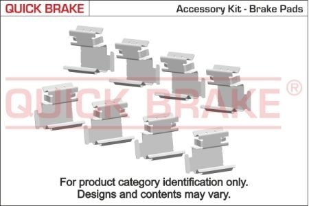 Монтажний набір дискових колодок QUICK BRAKE 1091130