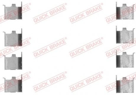 Монтажний набір дискових колодок QUICK BRAKE 1091132