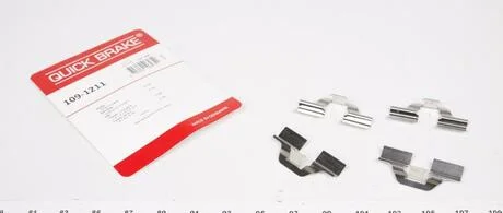 Ремкомплект колодок QUICK BRAKE 109-1211