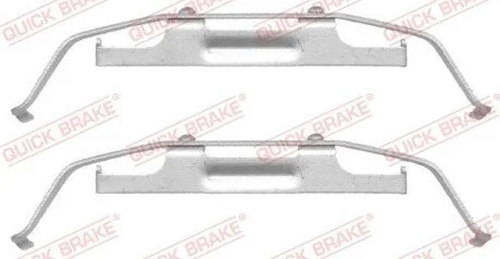 Ремкомплект гальмiвних колодок дискових, переднiй мiст QUICK BRAKE 109-1642