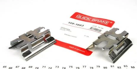 Монтажний компл.,гальм.колодки QUICK BRAKE 109-1663