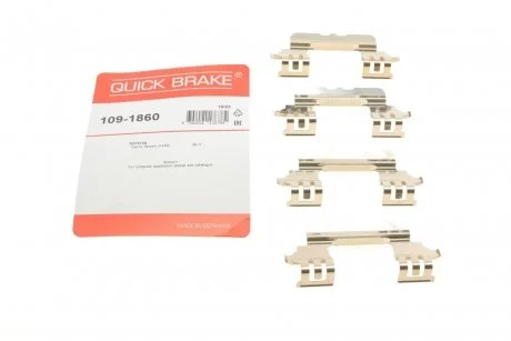 Монтажний компл.,гальм.колодки QUICK BRAKE 109-1860