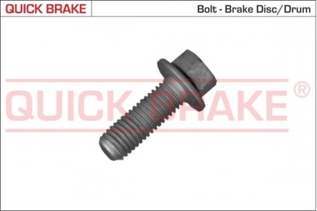 Bolt, brake caliper QUICK BRAKE 11558X (фото 1)