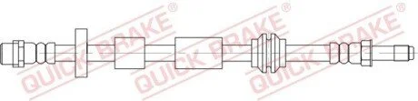 PRZEWOD HAMULC ELAST BRAKE HOSE SZT QUICK BRAKE 32836
