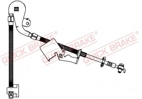 Гальмівний шланг QUICK BRAKE 50.704X