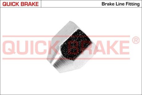 З\&#039;єднувач трубки гальмівної (3/8\&#039;\&#039;x24/14x17.5/d5.0) QUICK BRAKE H (фото 1)