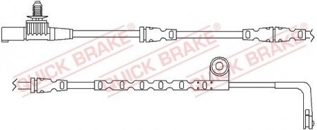 Датчик зносу гальмівних колодок(дискових) QUICK BRAKE WS0265A (фото 1)