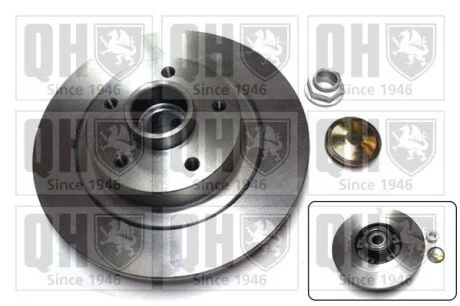 Гальмiвнi диски з пiдшипником QUINTON HAZELL BDC5984