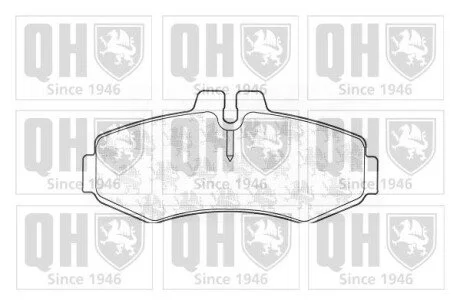 Гальмiвнi колодки дисковi QUINTON HAZELL BP1096