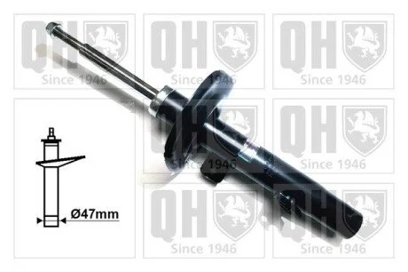 Амортизатор газовий переднiй, правий, d 51mm QUINTON HAZELL QAG878005
