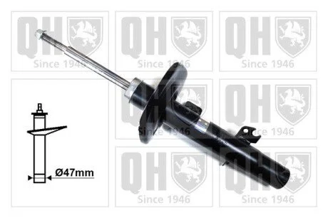 Амортизатор газовий переднiй, лiвий, D 51 mm. QUINTON HAZELL QAG878006