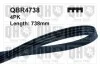 Ремiнь клиновий, 4pk#738 QBR4738