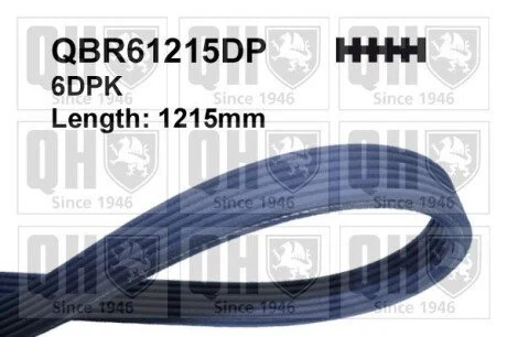 Ремiнь клиновий, 6dpk#1215 QUINTON HAZELL QBR61215DP