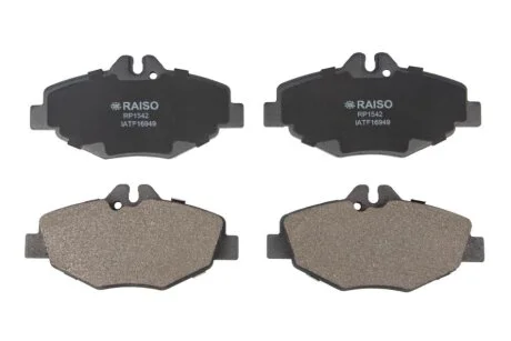 Колодки гальмівні диск. перед. MB E-Class (W211) 02-09 RAISO RP1542