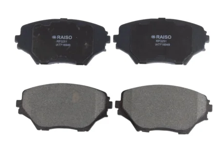 Колодки гальмівні диск. перед. Toyota Rav 4 II 00-05 RAISO RP3251