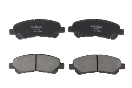Колодки гальмівні диск. зад. Toyota Highlander/Kluger 07- RAISO RP7780
