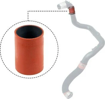 Патрубок інтеркулера Master/Movano 2.3dCi 10- (короткий/силікон) RAPRO R12754