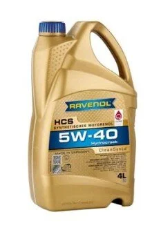 HCS 5W40 CleanSynto 4L SM/SL/CF, A3/B4, MB229.3, BMW LL-98, RN700/710 RAVENOL 111210500401999