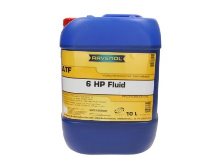 Трансмісійна олива ATF 6HP FLUID 10L RAVENOL 1211112010