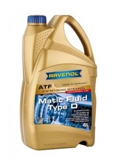 OLEJ ATF MATIC FLUIDE TYPE D 4L RAVENOL 1211121004