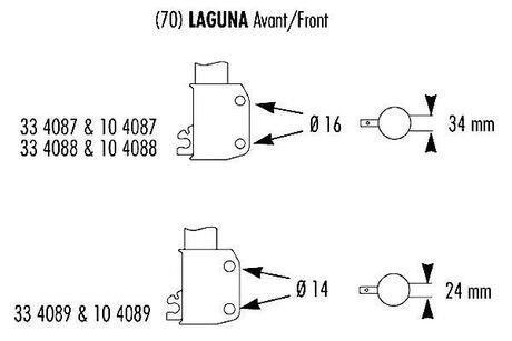 Амортизатор газовий переднiй, RENAULT LAGUNA RECORD 334088 (фото 1)