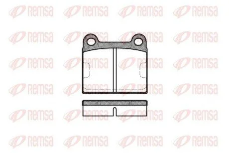 Колодки тормозные дисковые передние REMSA 0006.60